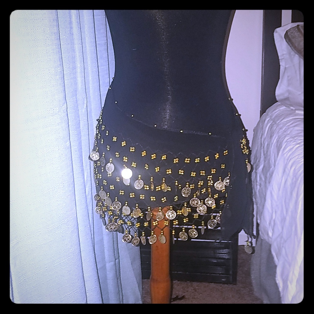 Belly dancing coin belt
